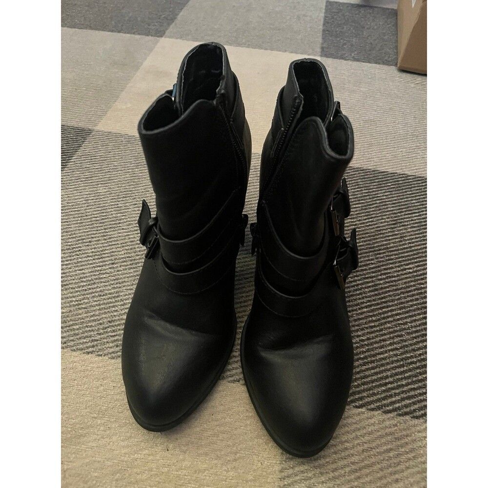 High Heel Buckle Booties Size 6.5